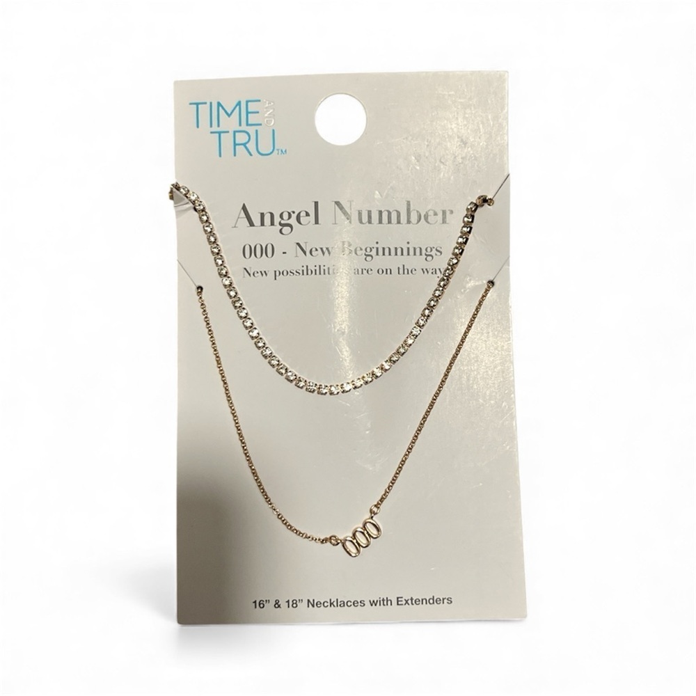 Time and Tru Gold 000 Double Necklace Set